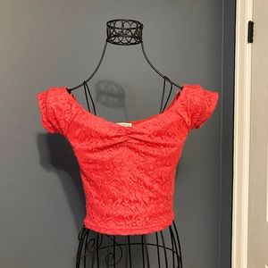 Pink crop top